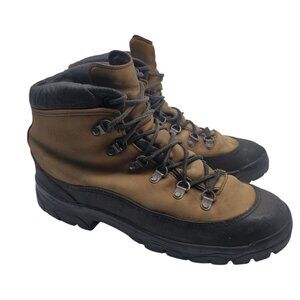 DANNER 'Combat Hiker' Mens US 11 R Brown Leather Mid Shoes Hiking Work Boots USA